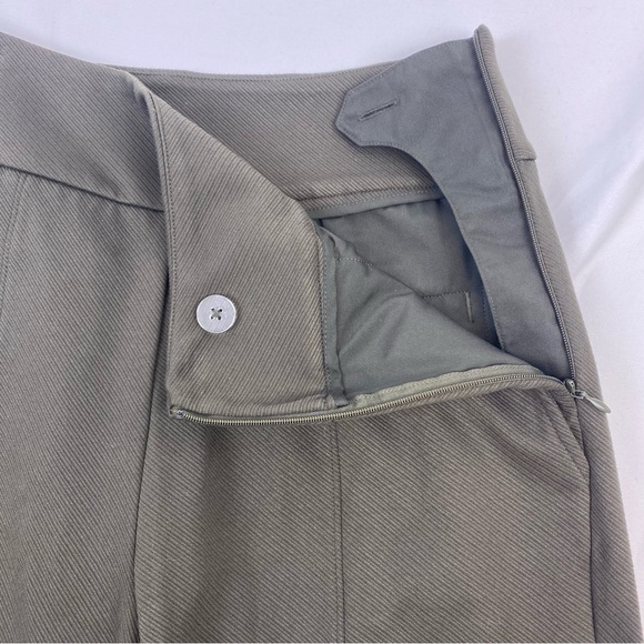 CAbi #4132R Academy Trouser Pants Wide Leg in Wren Olive Green/brown Size 6 - Picture 9 of 12